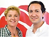 Johanna Forssell var tvåa på PSOE:s lista i Fuengirola och har kommit in i fullmäktige. Hon och PSOE-ledaren i kommunen Javier García León har dock färre mandat att förlita sig på, än förra mandatperioden. Foto: PSOE